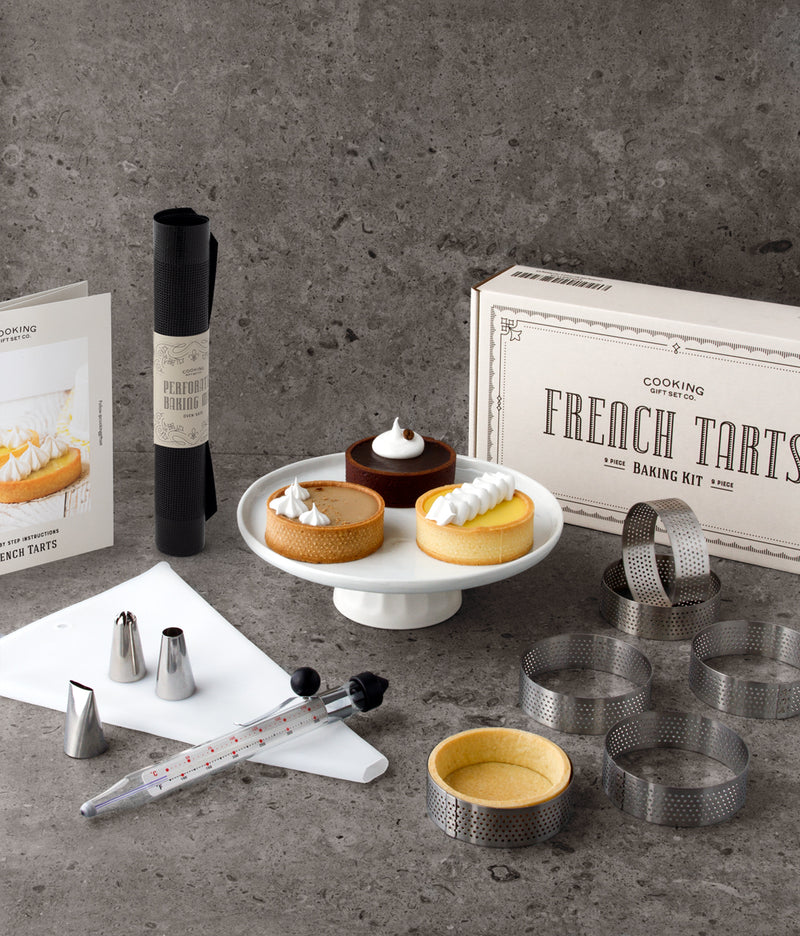 Cooking Gift Set Co. | French Tart Baking Set | Unique Gifts for Women |  Christmas Gift Ideas for Mom, Sister, Friends | Chef-Quality Baking Tools 